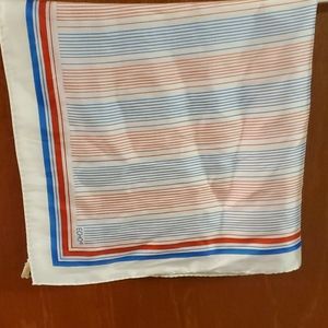 Vintage  echo silk scarf red white and blue